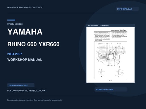 Yamaha rhino 660 yxr660 - yamaha,